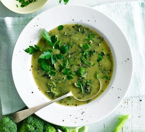 Broccoli and kale green soup Recipe