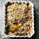 Baked apple & toffee crumble