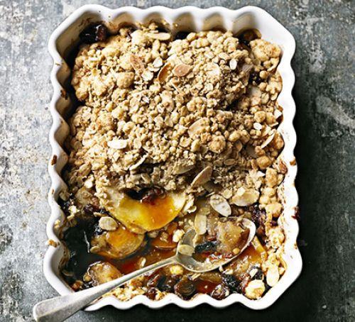 Baked apple & toffee crumble Recipe
