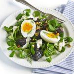 Roasted beetroot & egg salad