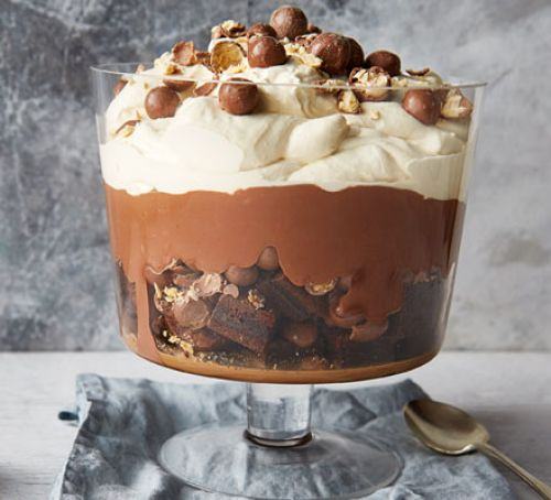 Chocolate brownie trifle Recipe
