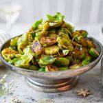 Chilli-charred Brussels sprouts
