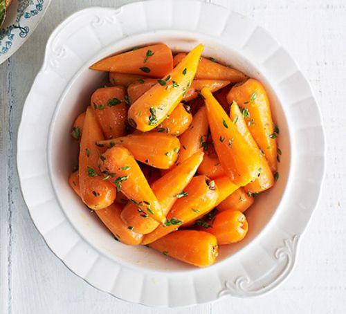 Lemon & thyme baby carrots Recipe