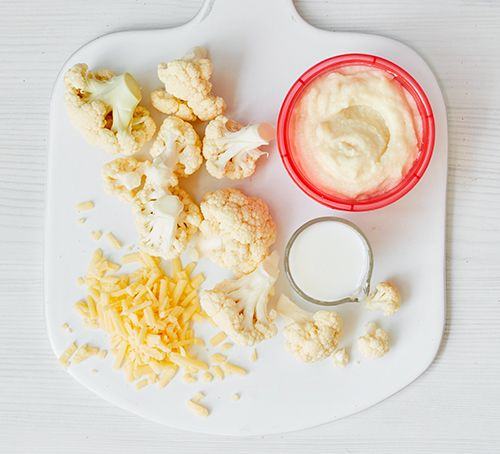 Weaning recipe: Cauliflower cheese puree Recipe