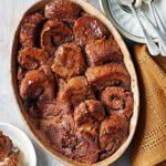 Chocolate bread & butter pudding