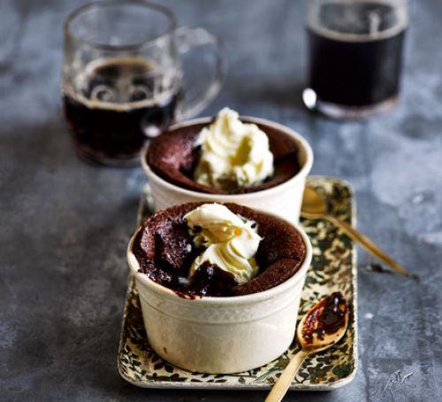 Guinness chocolate puddings