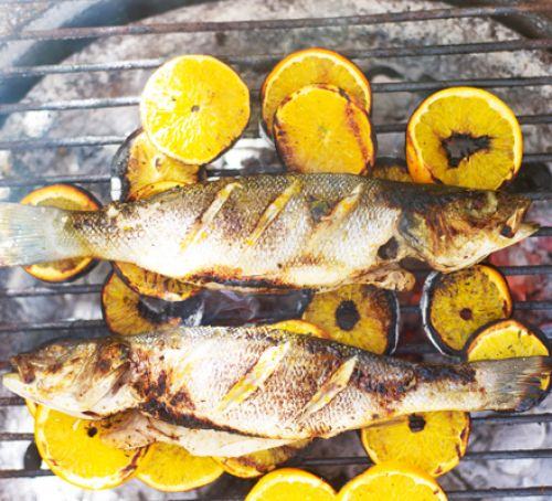 Citrus-spiked sea bass Recipe