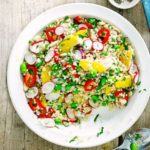 Crunchy bulgur salad summer recipe