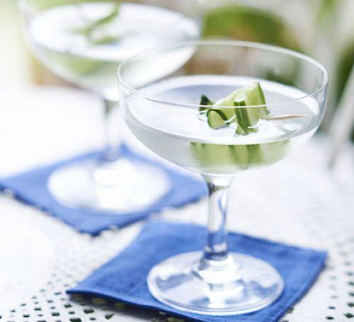Cucumber martinis