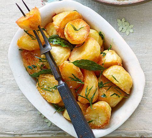 Herb-infused roast potatoes