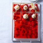 Jelly & custard trifle squares