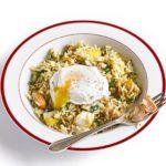 Kedgeree with poached egg