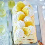 Lemon meringue fridge cake