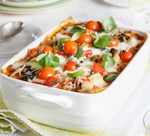 Lighter vegetable lasagne Recipe