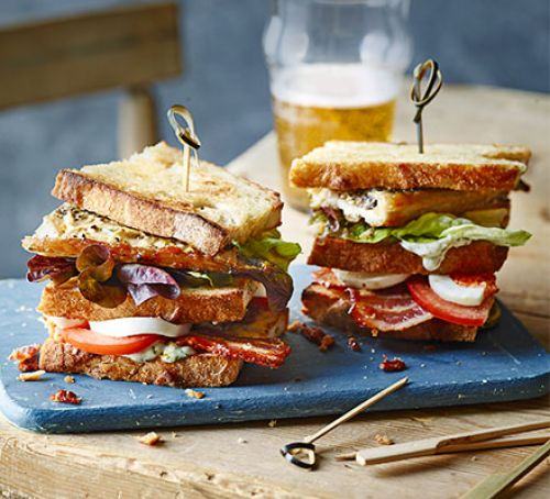 Mackerel club sandwich Recipe