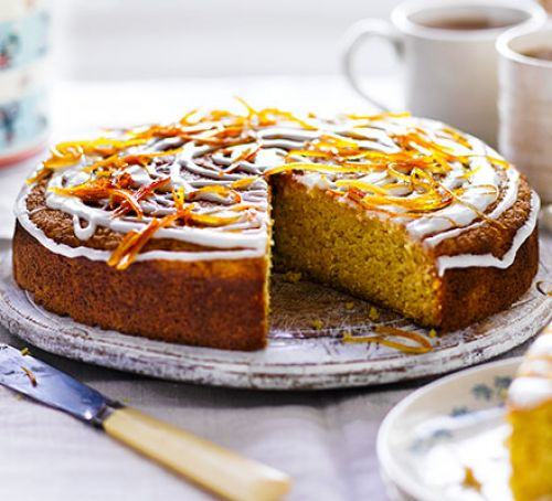 Orange & coriander drizzle cake Recipe