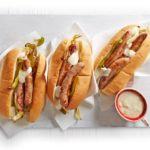 Philly-style cheese dogs