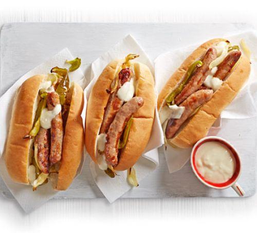 Philly-style cheese dogs Recipe