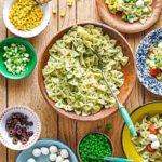 Pick & mix pesto pasta salad bar