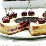 Cherry swirl cheesecake