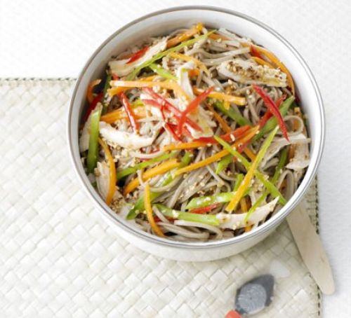 Chicken soba noodles Recipe
