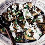 Griddled aubergines with yogurt & mint
