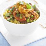Prawn, pea & tomato curry