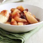 Apple, pear & cherry compote