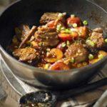 Braised pork with plums