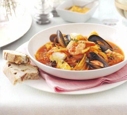 Summer fish stew with rouille