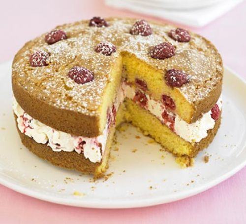 Raspberry & lemon polenta cake Recipe