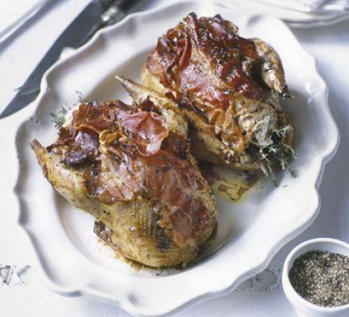 Roast pheasant with ricotta & Parma ham Recipe