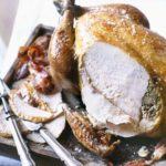 Roast turkey with chestnut stuffing
