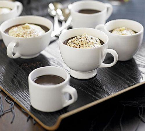 Chocolate & coffee truffle pots Recipe