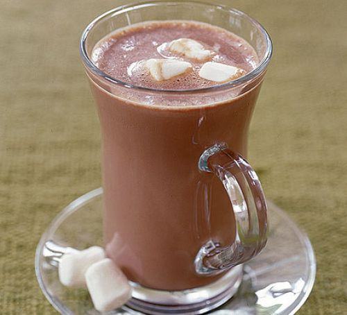 Deluxe hot chocolate with marshmallows Recipe