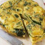 Spanish spinach omelette
