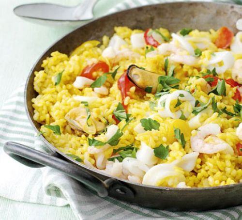 Spanish seafood rice Recipe