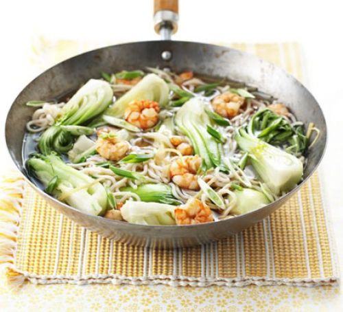 Super-fast prawn noodles Recipe