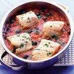 One-pot fish with black olives & tomatoes