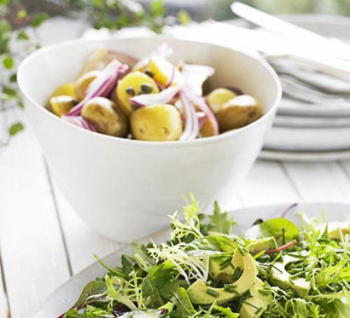 Zingy new potato salad Recipe