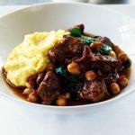 Lamb, chickpea & spinach curry with masala mash
