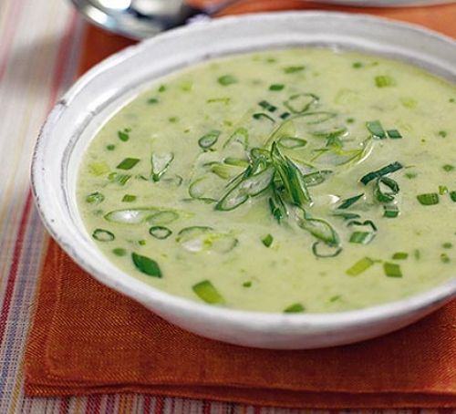 Minted pea soup