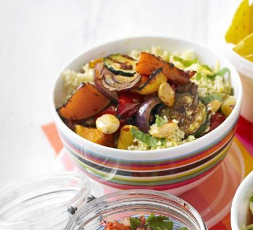 Roasted veg & couscous salad Recipe