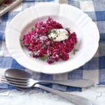 Creamy beetroot risotto