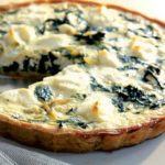Goat's cheese & watercress quiche