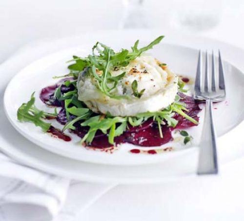 Marinated beetroot with grilled goat's cheese Recipe