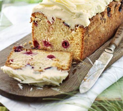 White chocolate & cherry loaf
