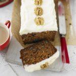 Carrot cake with cinnamon frosting