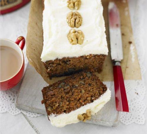 Carrot cake with cinnamon frosting Recipe