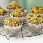 Apple muffins with pecan topping